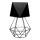 Lámpara de mesa ADAMANT LARGE 1xE27/60W/230V negro
