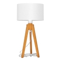 Lámpara de mesa ALBA 1xE27/15W/230V blanco/roble