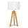 Lámpara de mesa ALBA 1xE27/15W/230V blanco/roble