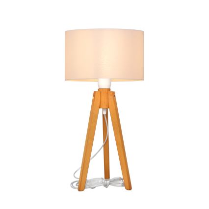 Lámpara de mesa ALBA 1xE27/15W/230V blanco/roble