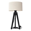 Lámpara de mesa ALBA 1xE27/15W/230V color crema/pino
