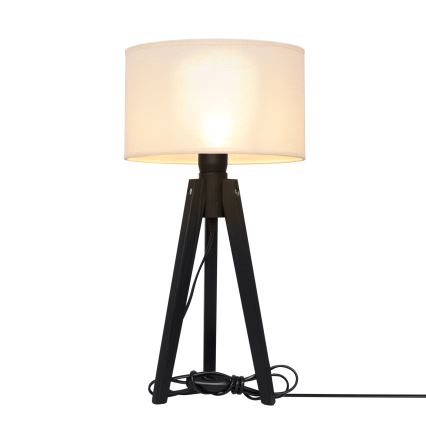 Lámpara de mesa ALBA 1xE27/15W/230V color crema/pino