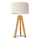 Lámpara de mesa ALBA 1xE27/15W/230V color crema/roble