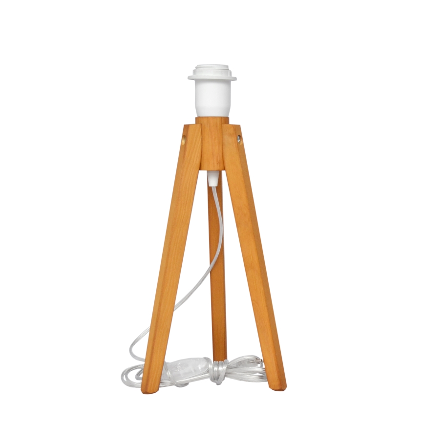 Lámpara de mesa ALBA 1xE27/15W/230V color crema/roble