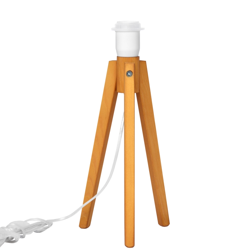 Lámpara de mesa ALBA 1xE27/15W/230V color crema/roble