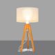 Lámpara de mesa ALBA 1xE27/60W/230V color crema/roble
