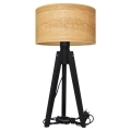 Lámpara de mesa ALBA 1xE27/60W/230V marrón/pino