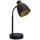 Lámpara de mesa ALEKSANDRIA 1xE14/40W/230V negro/dorado