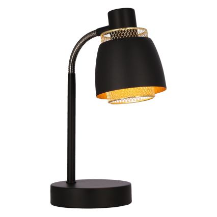 Lámpara de mesa ALEKSANDRIA 1xE14/40W/230V negro/dorado