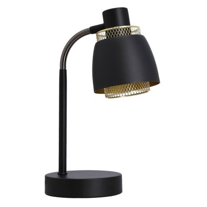 Lámpara de mesa ALEKSANDRIA 1xE14/40W/230V negro/dorado