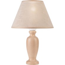 Lámpara de mesa AMFORA 1xE27/60W/230V beige/haya