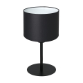 Lámpara de mesa ARDEN 1xE27/60W/230V diá. 18 cm negro/blanco