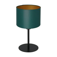 Lámpara de mesa ARDEN 1xE27/60W/230V diá. 18 cm verde/dorado