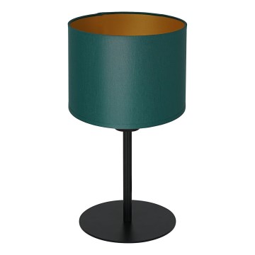 Lámpara de mesa ARDEN 1xE27/60W/230V diá. 18 cm verde/dorado