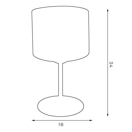 Lámpara de mesa ARDEN 1xE27/60W/230V diá. 18 cm verde/dorado