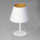 Lámpara de mesa ARDEN 1xE27/60W/230V diá. 20 cm blanco/dorado