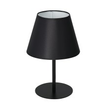 Lámpara de mesa ARDEN 1xE27/60W/230V diá. 20 cm negro/blanco