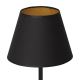 Lámpara de mesa ARDEN 1xE27/60W/230V diá. 20 cm negro/dorado