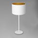 Lámpara de mesa ARDEN 1xE27/60W/230V diá. 25 cm blanco/dorado