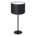 Lámpara de mesa ARDEN 1xE27/60W/230V diá. 25 cm negro/blanco