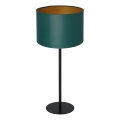 Lámpara de mesa ARDEN 1xE27/60W/230V diá. 25 cm verde/dorado