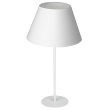 Lámpara de mesa ARDEN 1xE27/60W/230V diá. 30 cm blanco