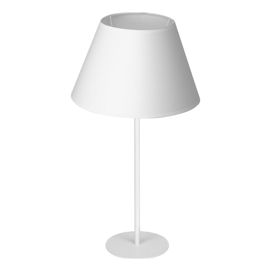 Lámpara de mesa ARDEN 1xE27/60W/230V diá. 30 cm blanco