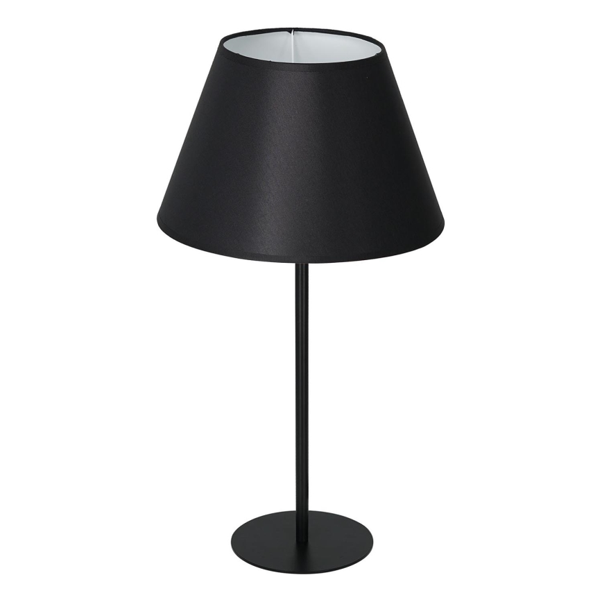 Lámpara de mesa ARDEN 1xE27/60W/230V diá. 30 cm negro/blanco