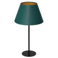 Lámpara de mesa ARDEN 1xE27/60W/230V diá. 30 cm verde/dorado