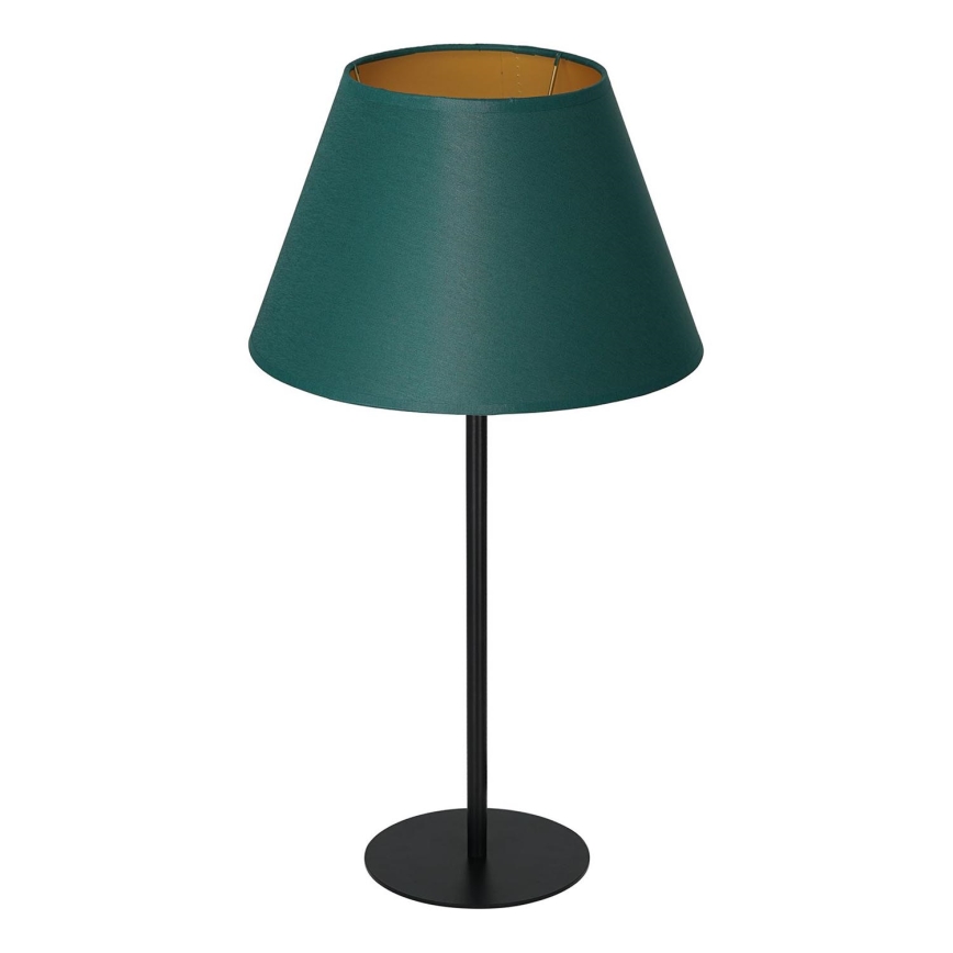 Lámpara de mesa ARDEN 1xE27/60W/230V diá. 30 cm verde/dorado