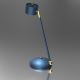 Lámpara de mesa ARENA 1xGX53/11W/230V azul/dorado