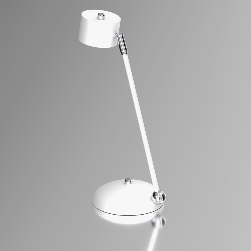 Lámpara de mesa ARENA 1xGX53/11W/230V blanco/cromo brillante