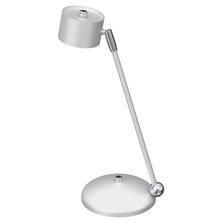 Lámpara de mesa ARENA 1xGX53/11W/230V blanco/cromo brillante