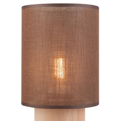 Lámpara de mesa ARI TABLE 1xE27/60W/230V marrón/haya