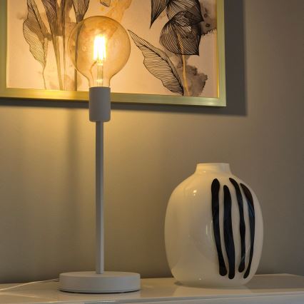 Lámpara de mesa ASTRID 1xE27/60W/230V blanco