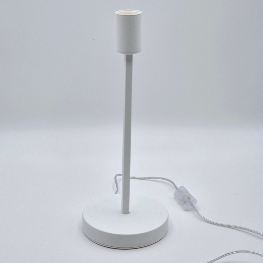 Lámpara de mesa ASTRID 1xE27/60W/230V blanco