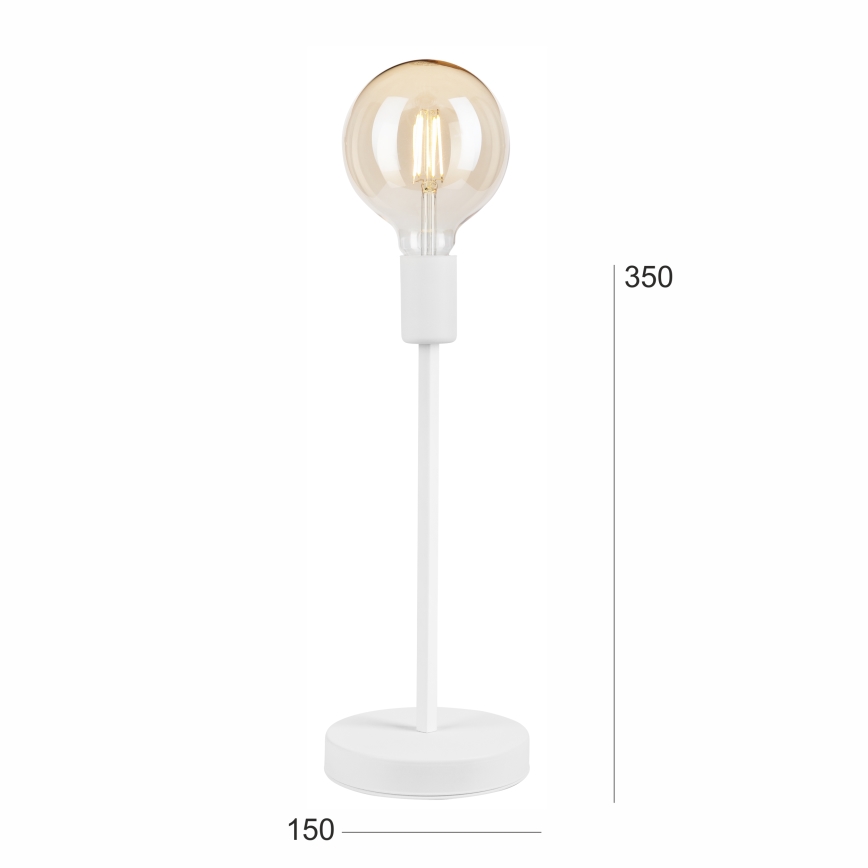 Lámpara de mesa ASTRID 1xE27/60W/230V blanco