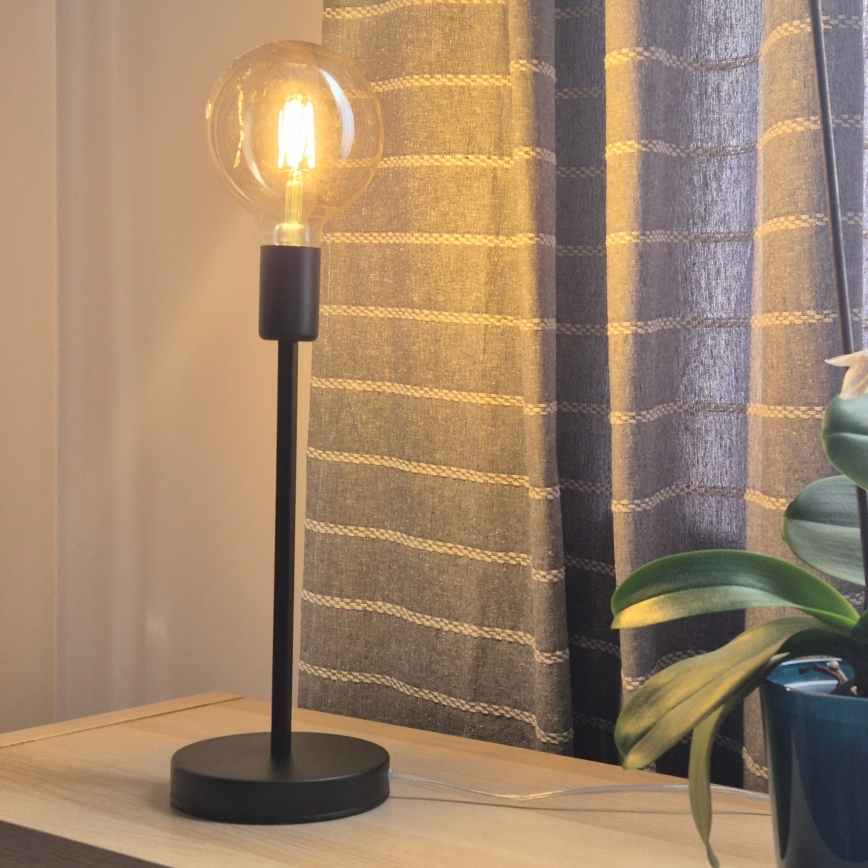 Lámpara de mesa ASTRID 1xE27/60W/230V mate negro