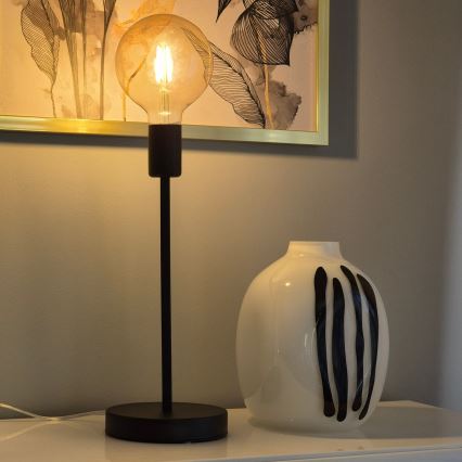 Lámpara de mesa ASTRID 1xE27/60W/230V mate negro