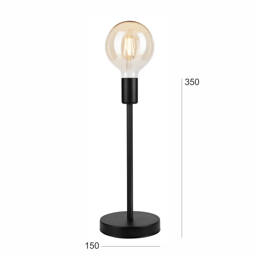 Lámpara de mesa ASTRID 1xE27/60W/230V mate negro