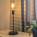 Lámpara de mesa ASTRID 1xE27/60W/230V negro brillante