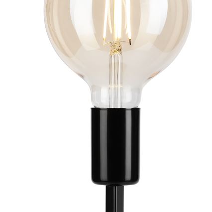 Lámpara de mesa ASTRID 1xE27/60W/230V negro brillante