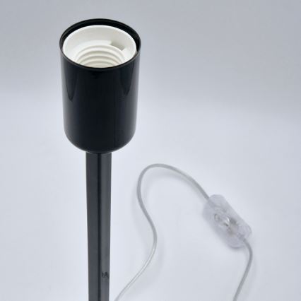 Lámpara de mesa ASTRID 1xE27/60W/230V negro brillante
