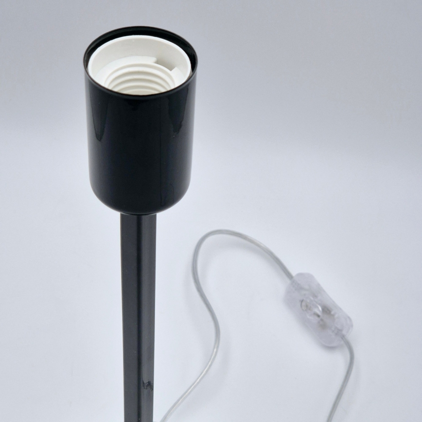Lámpara de mesa ASTRID 1xE27/60W/230V negro brillante