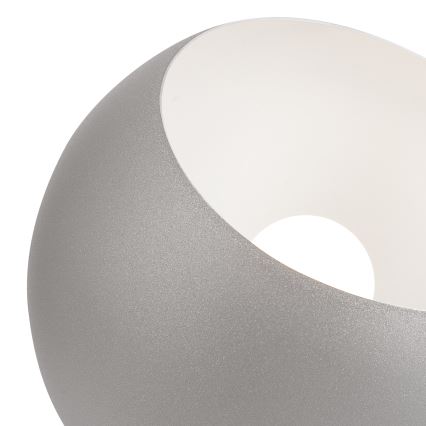 Lámpara de mesa AVA BALL 1xE27/60W/230V plata/haya