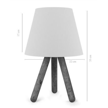 Lámpara de mesa AYD 1xE27/60W/230V beige