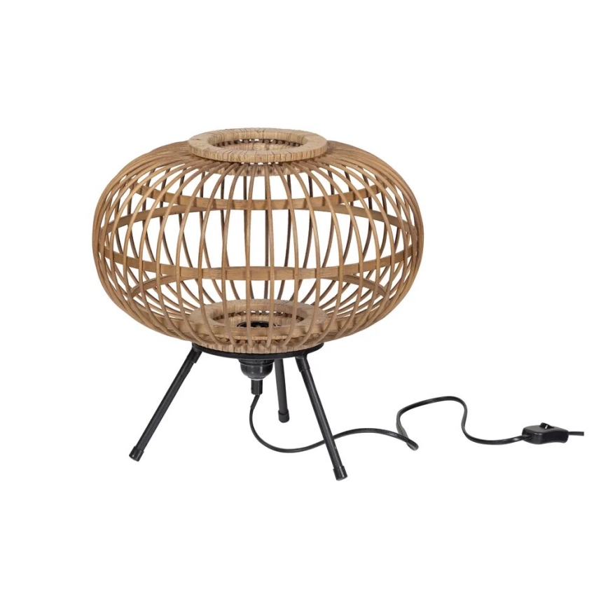 Lámpara de mesa BASICLABEL 1xE27/40W/230V bambú