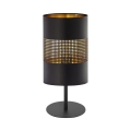 Lámpara de mesa BOGART 1xE27/15W/230V negro/dorado