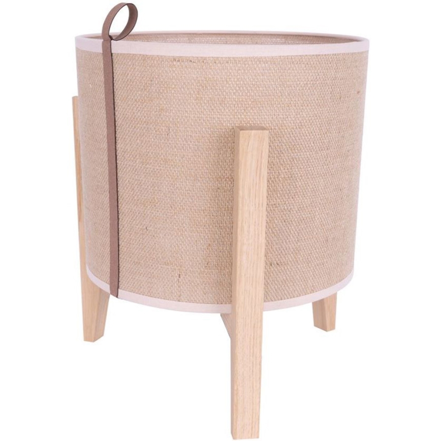 Lámpara de mesa CASIOPEA 1xE27/40W/230V 30 cm roble