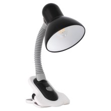 Lámpara de mesa con clip SUZI 1xE27/40W/230V negro